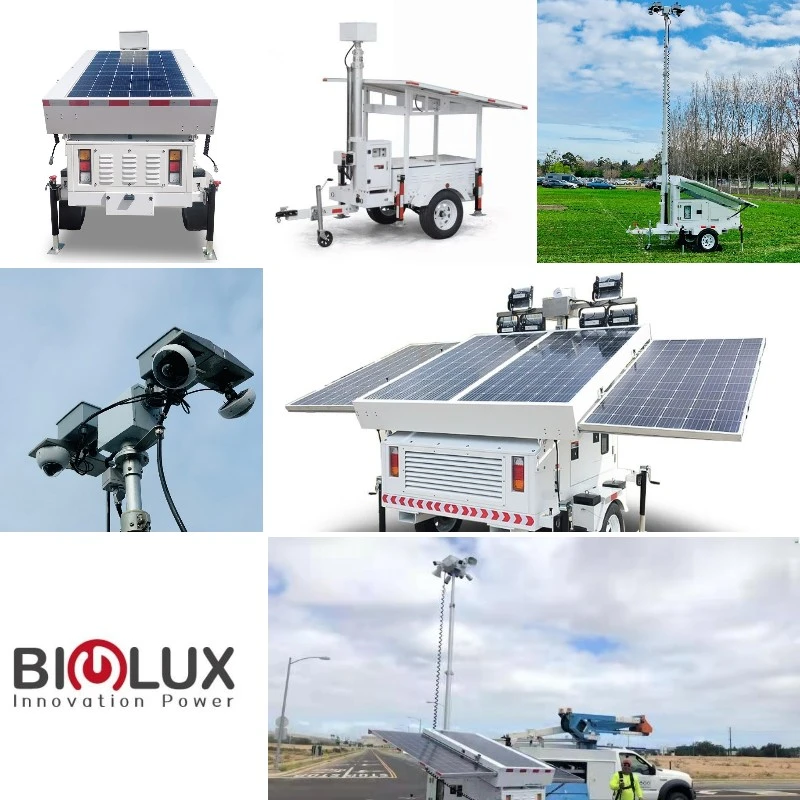 Mobile Solar Light Tower Trailer