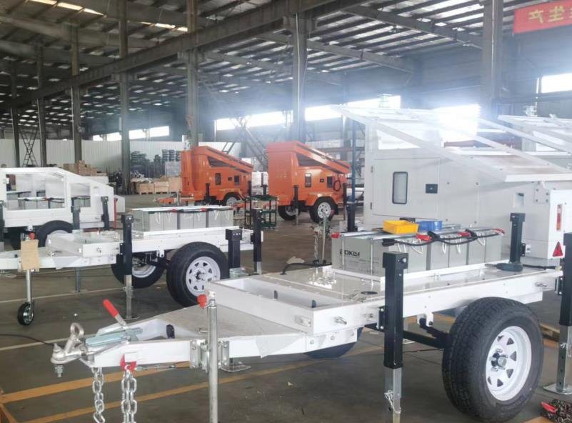 mobile solar light tower