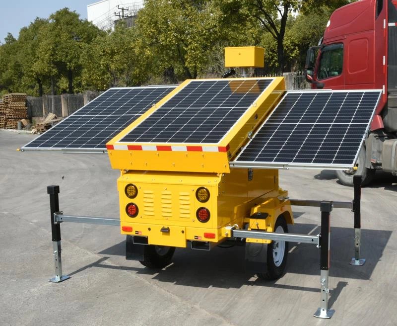 solar security trailer yellow solar security trailer yellow