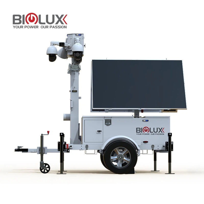 2026 Starlink Solar Surveillance Camera Trailer Tower factory