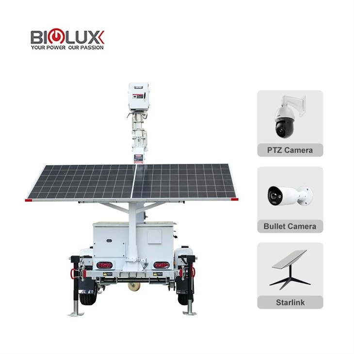 BIGLUX Mobile Solar CCTV Trailer Mini One Panel suppliers