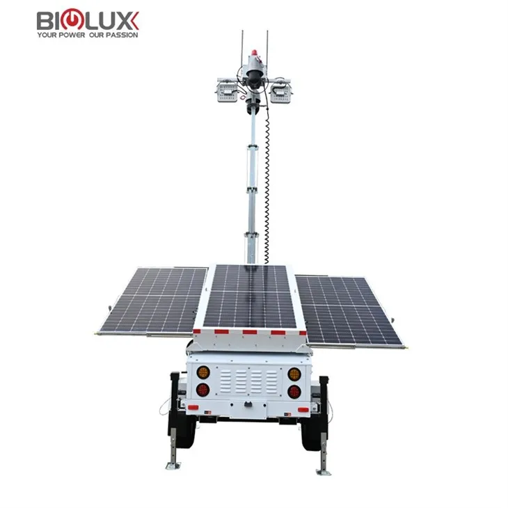 BIGLUX Solar Trailer Solar Panels With Solar Security Camera