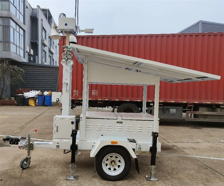 Chinese Mobile Solar Tower With Camera High Efficiency