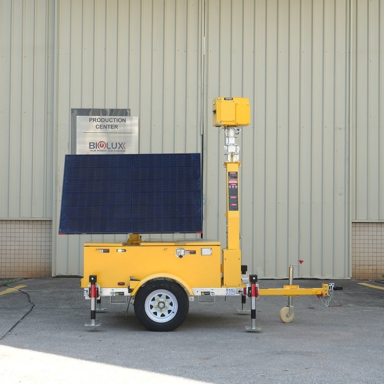 HiSOLO Portable Solar Surveillance Tower factory