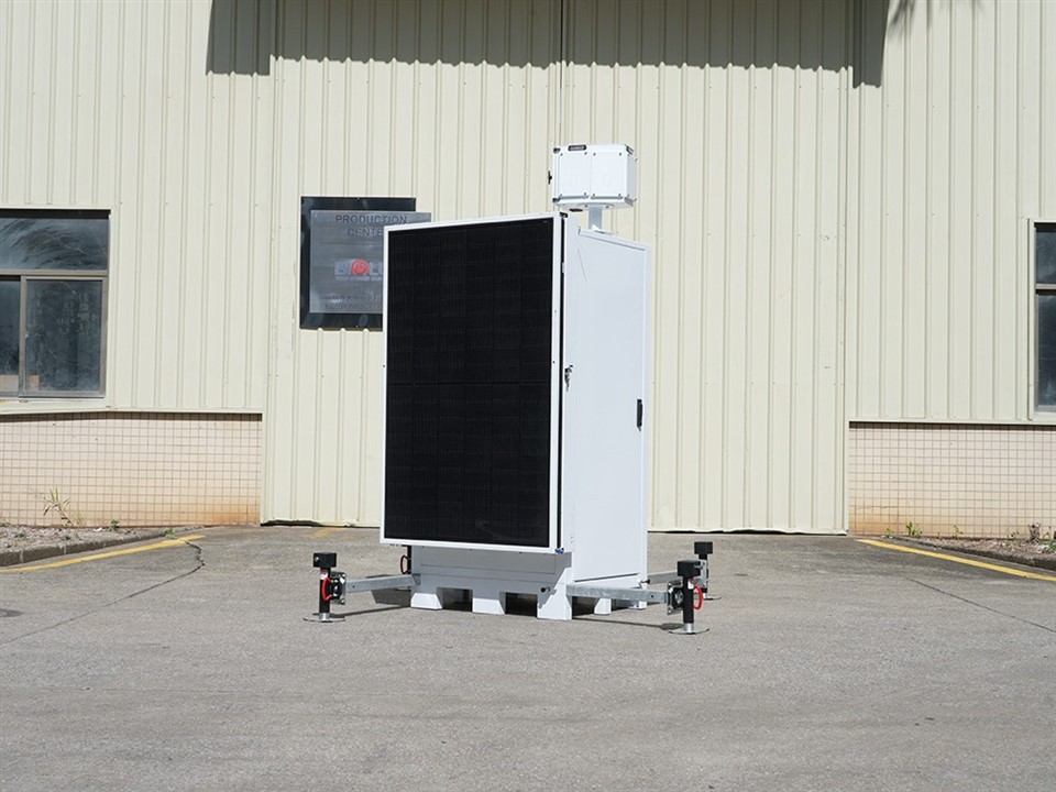 HiCUBE Solar CCTV Tower For High-Power Equipment factory