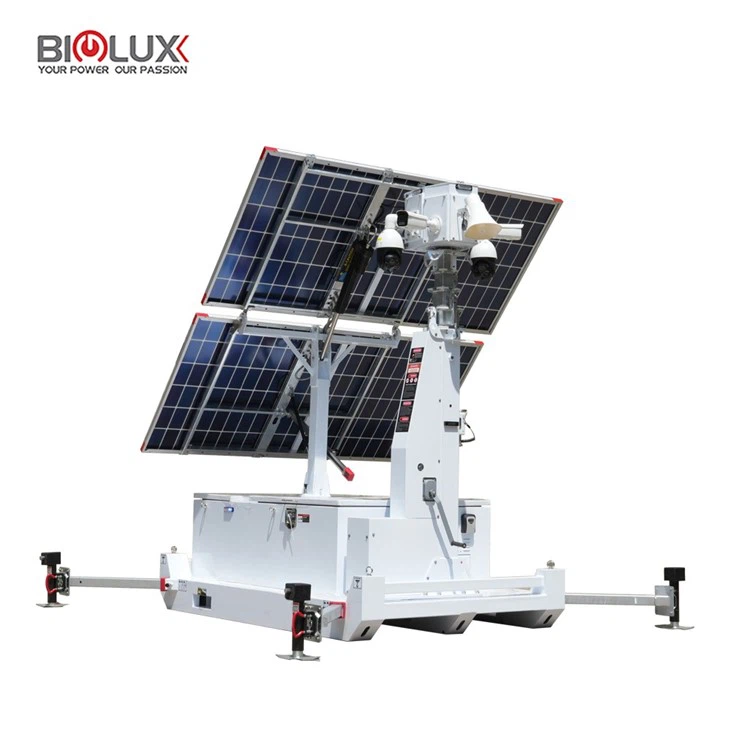 HiSKID Solar-Powered Surveillance Tower With Electric Mast For Event suppliers