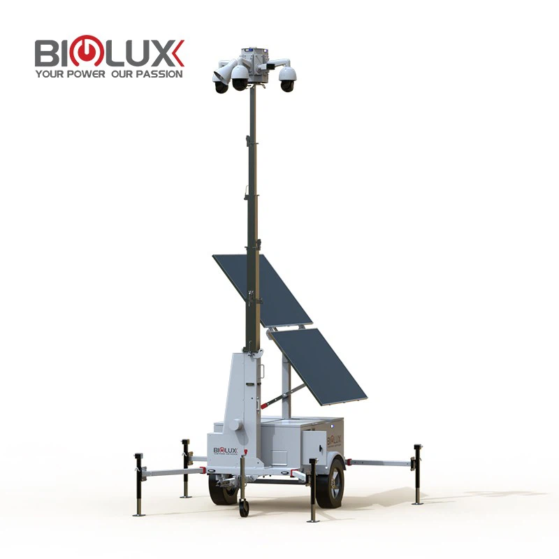 HISOLO Off-Grid Solar Trailer 24/7 Power For Events high quality