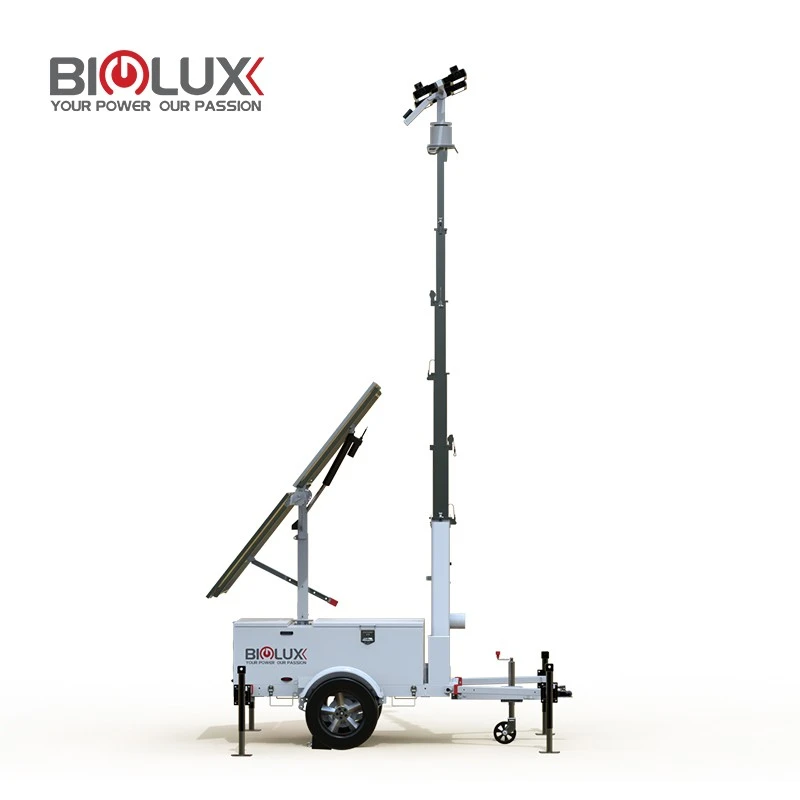 HISOLO Solar Light Tower Durable, Waterproof, Perfect For Construction, best