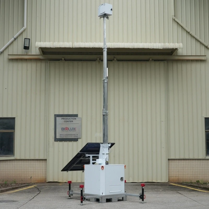 HiTOWER Solar Surveillance Trailer With HD Cameras Big Battery Capacity suppliers