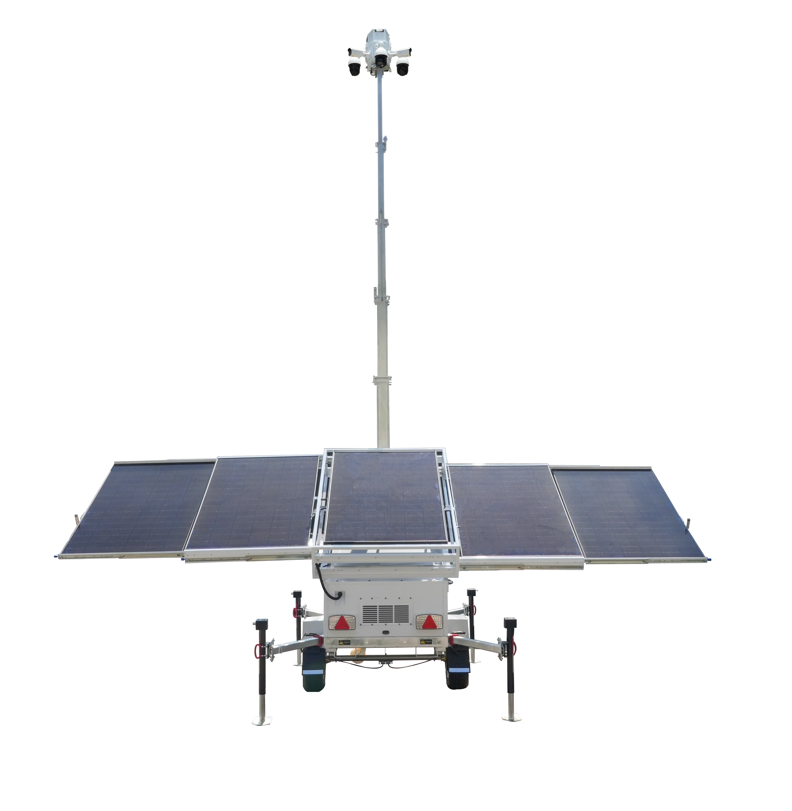 Hybrid Solar Mobile CCTV Tower