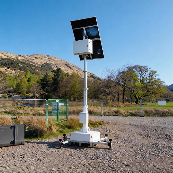 HiGuard solar surveillance tower vertical unit HiGuard solar surveillance tower vertical unit