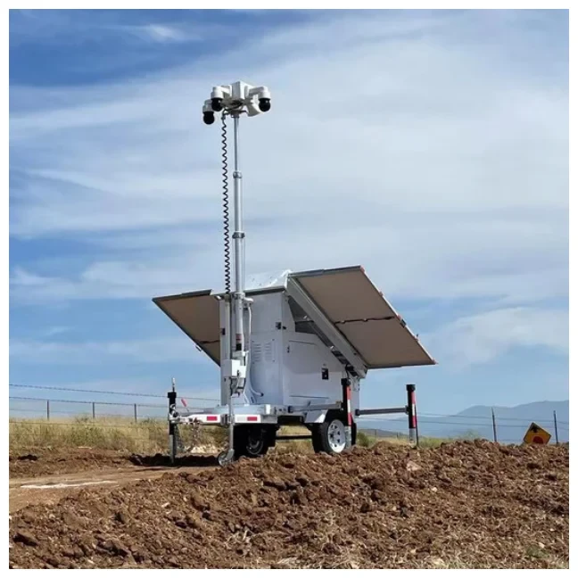 Lighting Towers For Construction Sites Parking Lots Mobile Solar ...