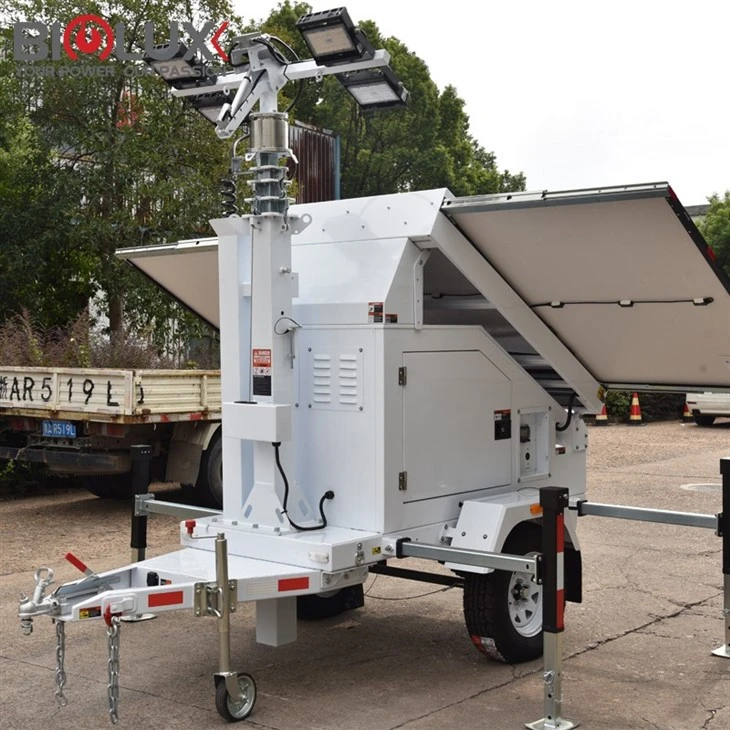 Lighting Towers For Construction Sites Parking Lots Mobile Solar Trailer