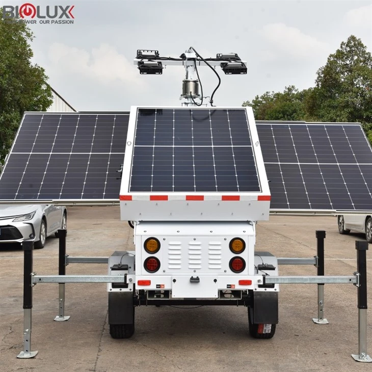 Lighting Towers For Construction Sites Parking Lots Mobile Solar Trailer