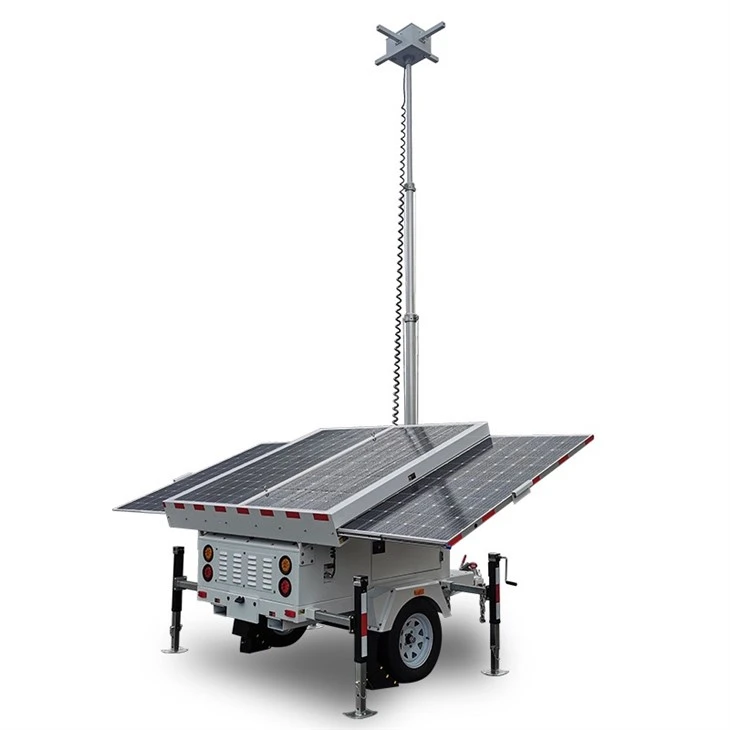 Mobile CCTV Security Surveillance Trailer Cameras