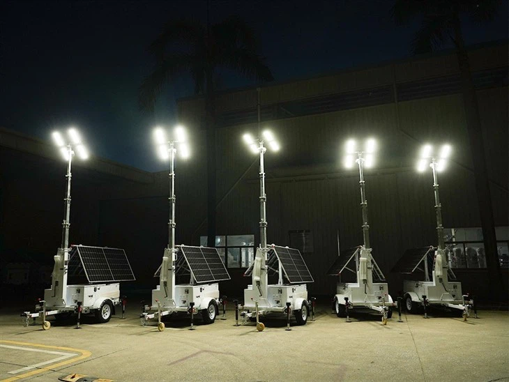 Mobile Construction Site Solar Lighting Tower Mobile Construction Site Solar Lighting Tower