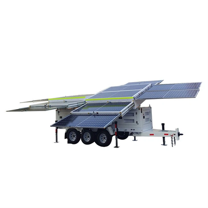 Mobile Solar Generrator With Eight Panels