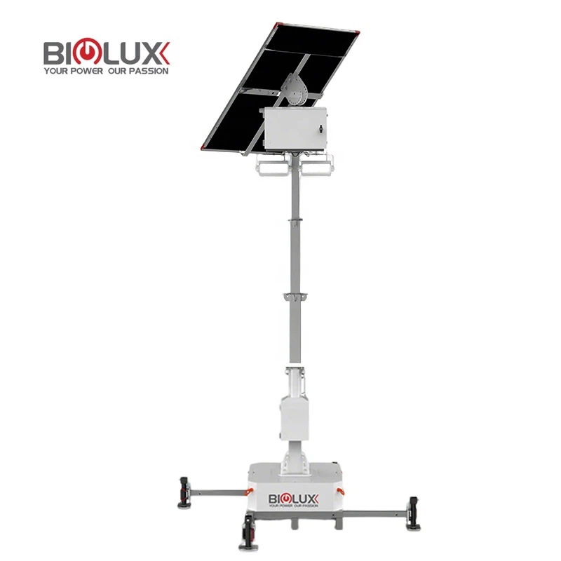 Mobile Solar Powered AI Light Tower