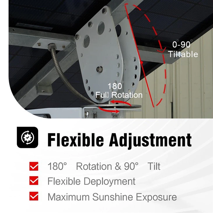 Mobile Solar Security Tower With AI Starlink high quality