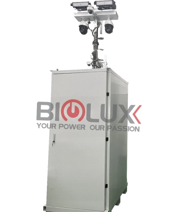 New Design HiCUBE-II Portable Surveillance Tower (with Green LED Light)
