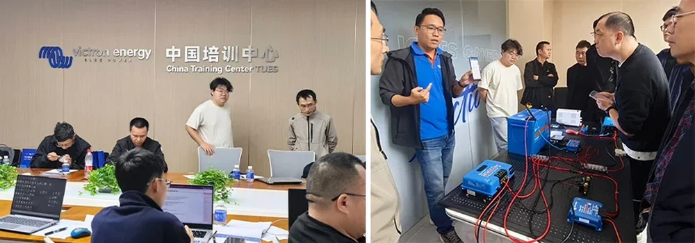 Victron Energy training session with BIGLUX team for solar tower solutions Victron Energy training session with BIGLUX team for solar tower solutions