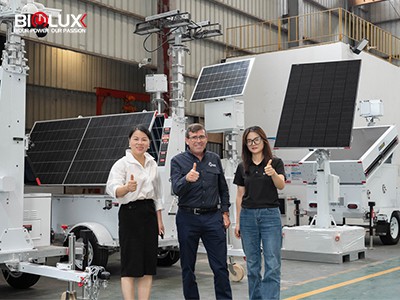 Chile Mining Client Visits BIGLUX Factory To Inspect Off‑Grid Solar Solutions