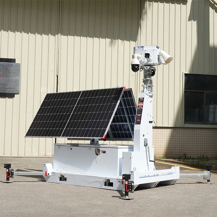 Biglux HiSKID Mobile Solar CCTV Tower