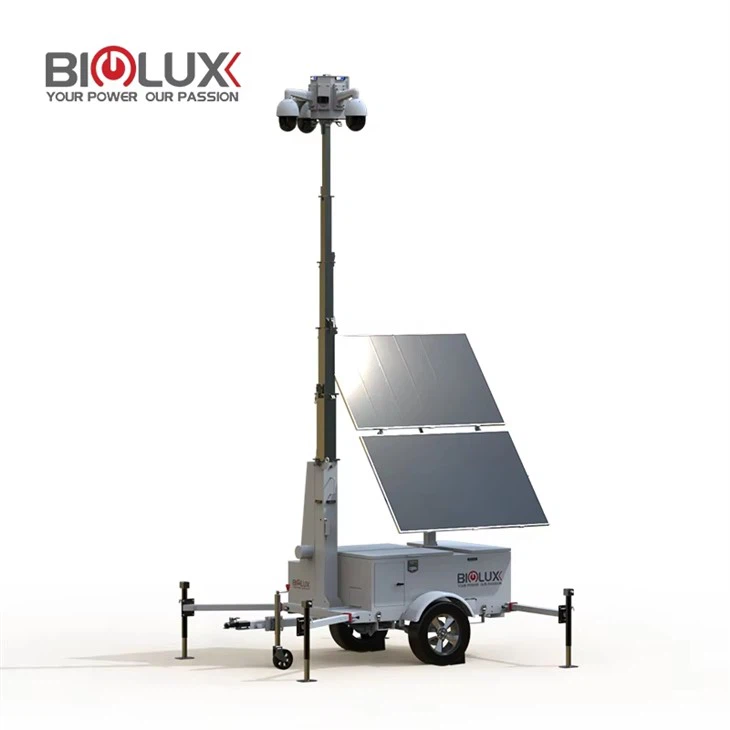 Mobile Security Camera Tower Solar Trailer