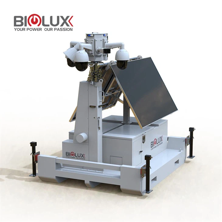 Skid Solar Surveillance Tower