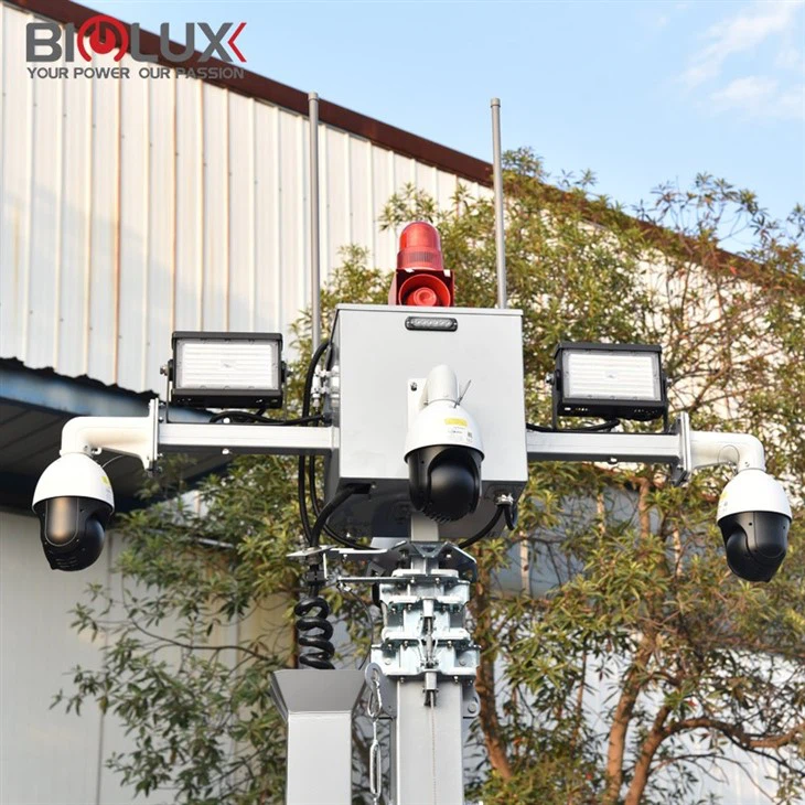 Portable Mobile Solar Surveillance Trailer