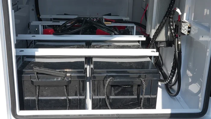 biglux histar v solar security trailer internal battery compartment design biglux histar v solar security trailer internal battery compartment design