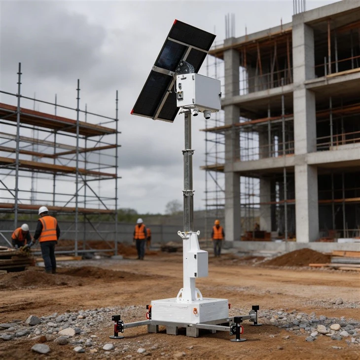 Small Unit Solar Security Surveillance Towers high quality