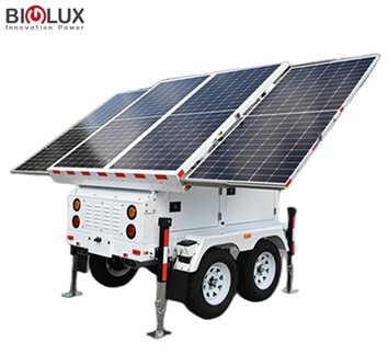 Mobile Solar Generrator With Four Panels