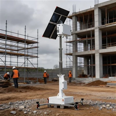 Small Unit Solar Security Surveillance Towers