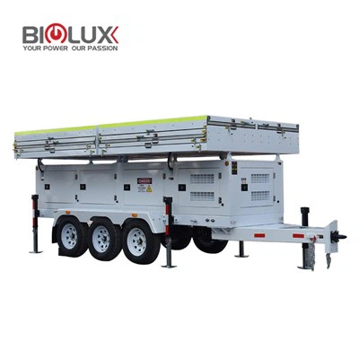 Mobile Solar Generator With 16 Panels
