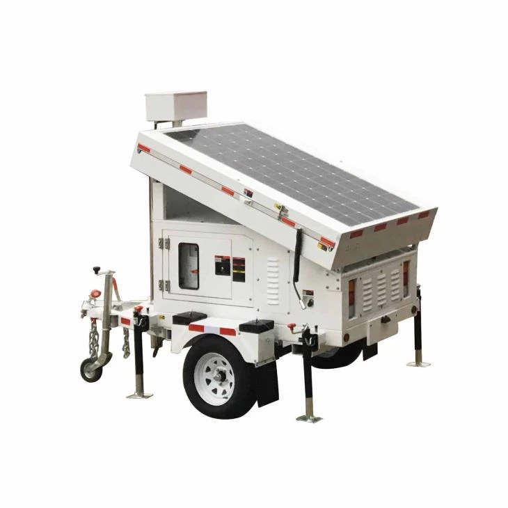 Surveillance Solar Trailer With Celluar Router And WIFI