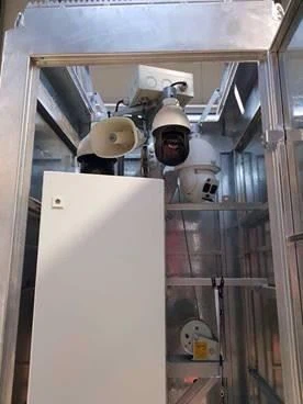 Cuboid Solar Surveillance Tower