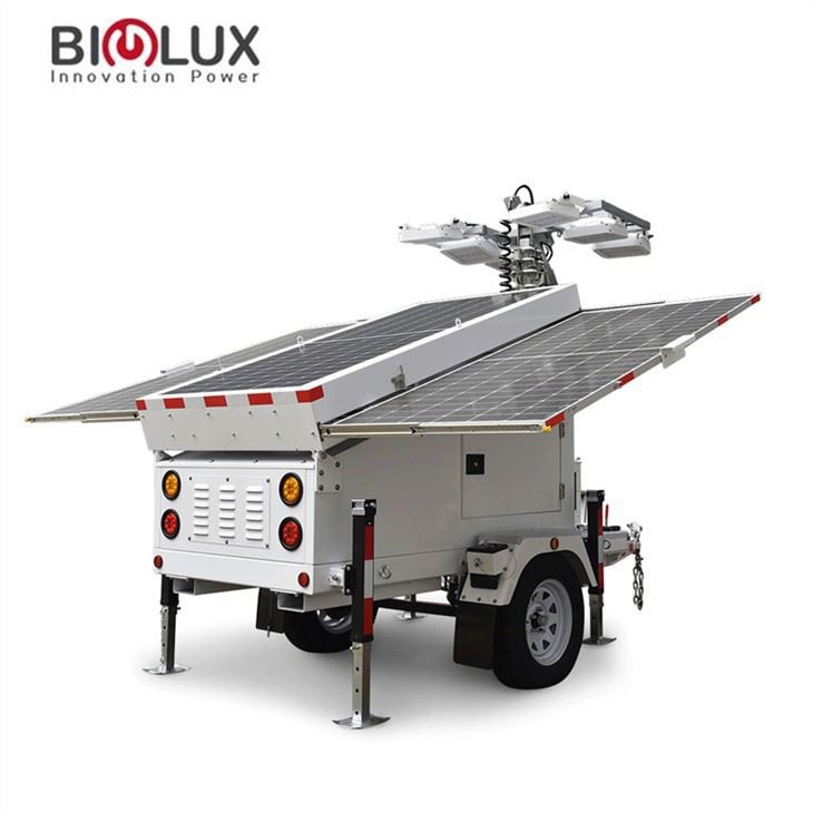 200W Emergency Portable Solar Light Trailer