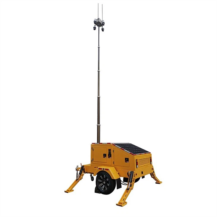 Hybrid CCTV Tower With Solar Generator