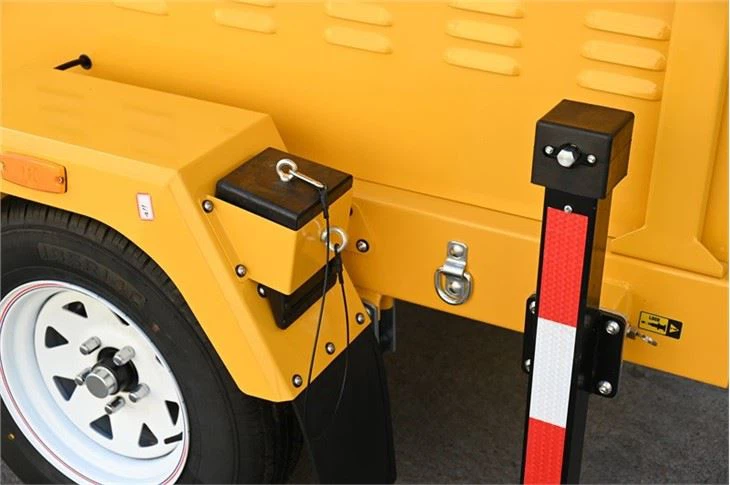 Mobile Cctv Tower With Solar Generator Trailer