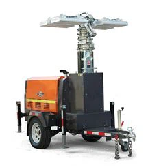 Portable LED Lighting Tower For Lighting Mine Site