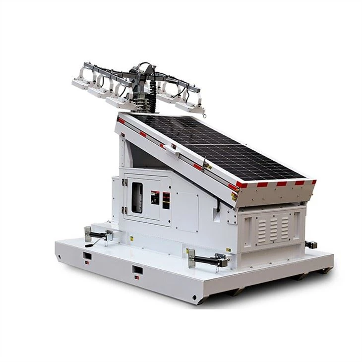 Skid Light Tower With Solar Generator