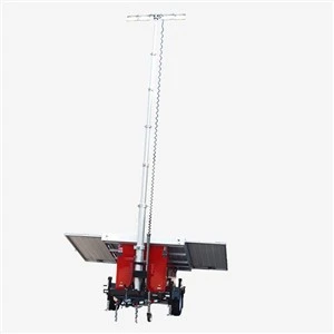 High Quality Solar Light Trailer With Al-Ko Axle