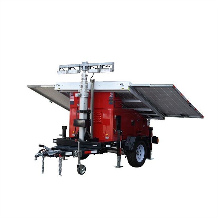 UK Light Tower With Solar Generator