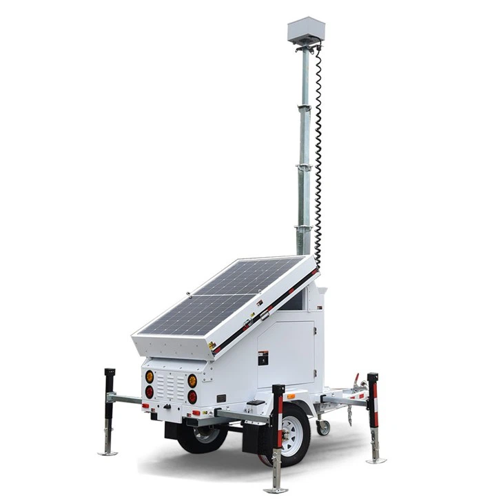365 Days Working Solar Camera Trailer