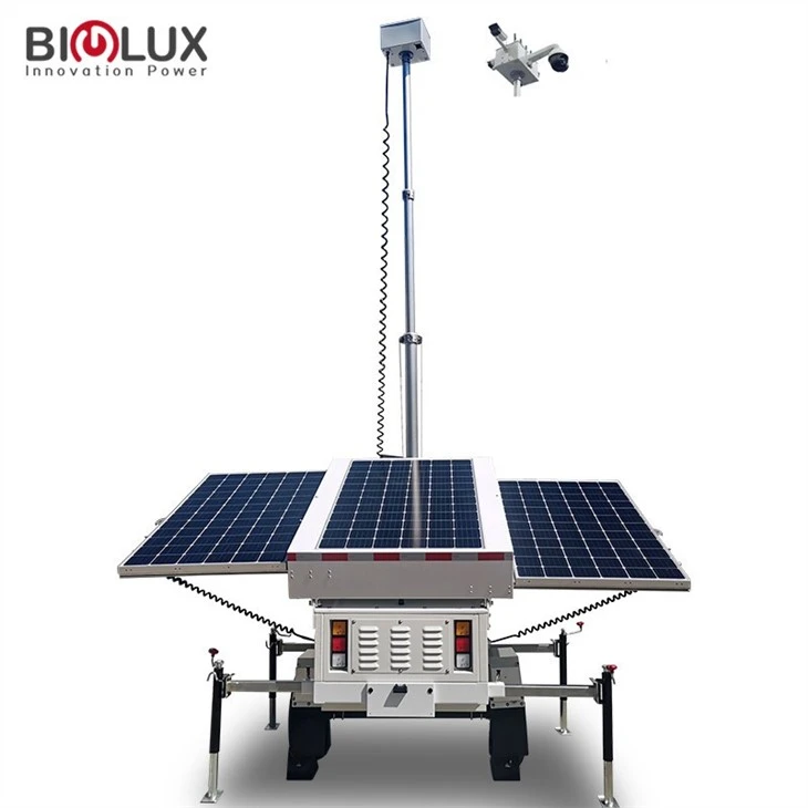 BIGLUX High Quality Mobile Solar CCTV Tower
