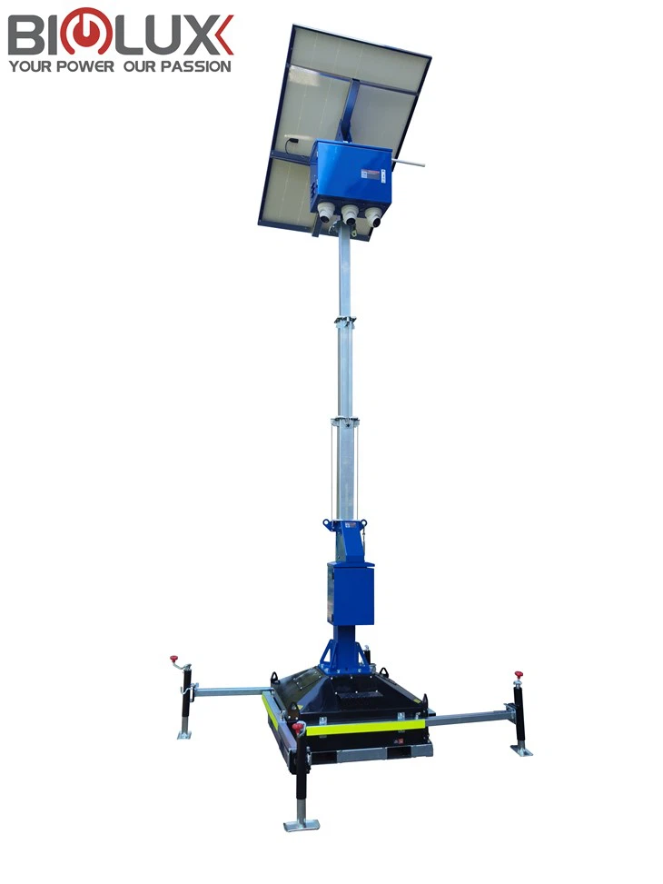 HiGuard Mobile Solar Light And Cctv Tower