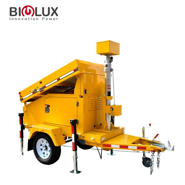 Mobile Solar Surveillance Tower Trailer