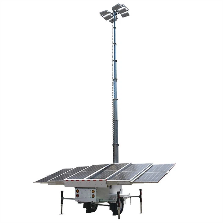Mobile Tower Ligh Temporary Worksautomatic Lifting Mast