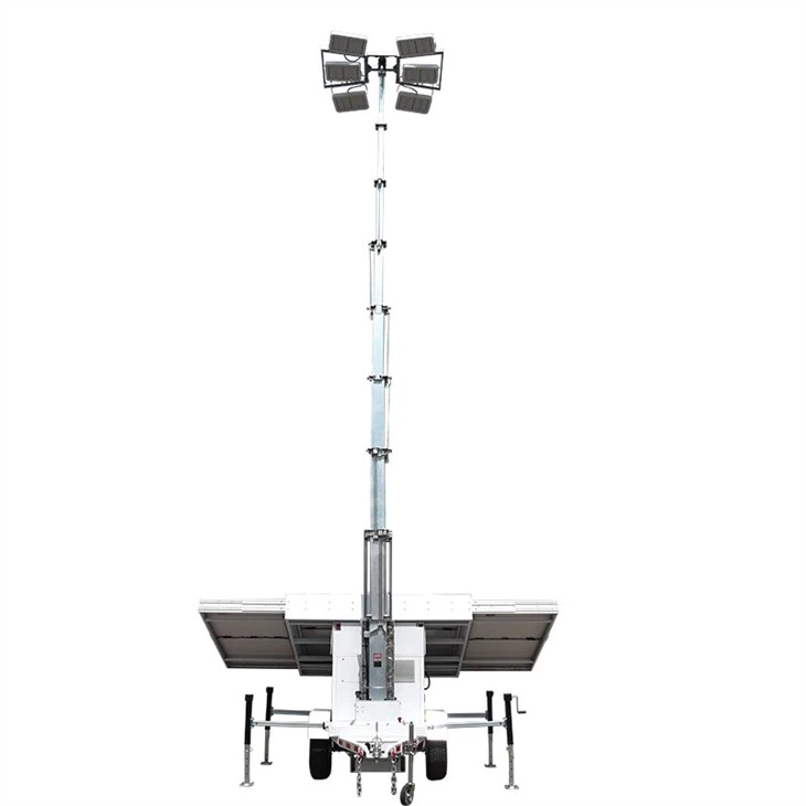 Outdoor Solar Trailer With LED Light